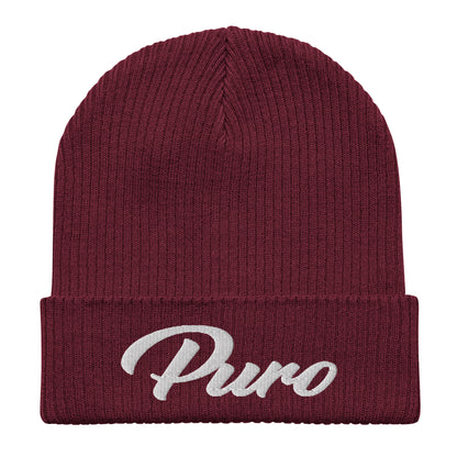 Puro Classic Organic ribbed beanie