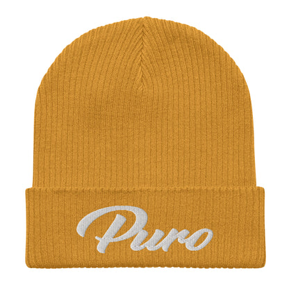 Puro Classic Organic ribbed beanie