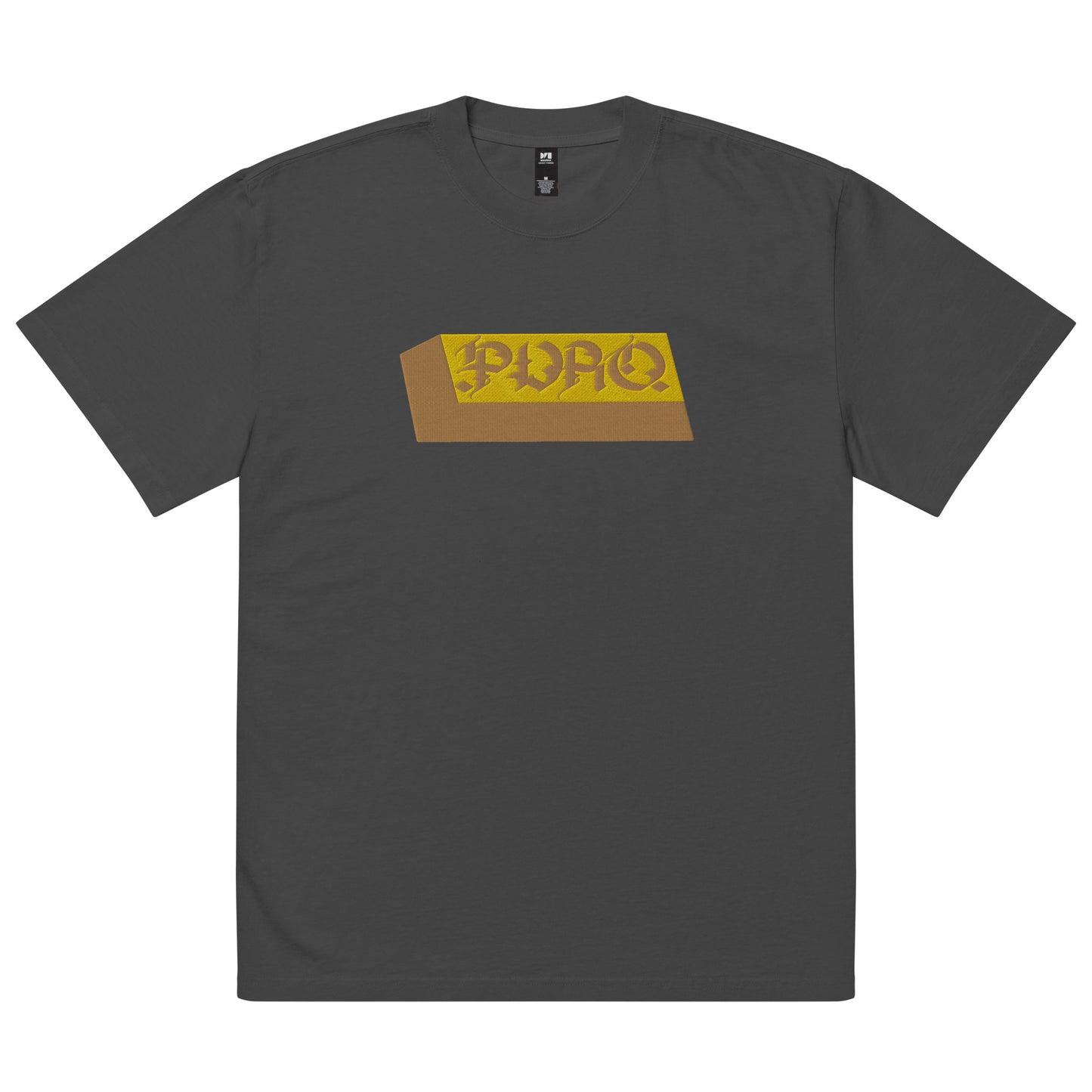 Puro Gold Bar Oversized Faded Tee