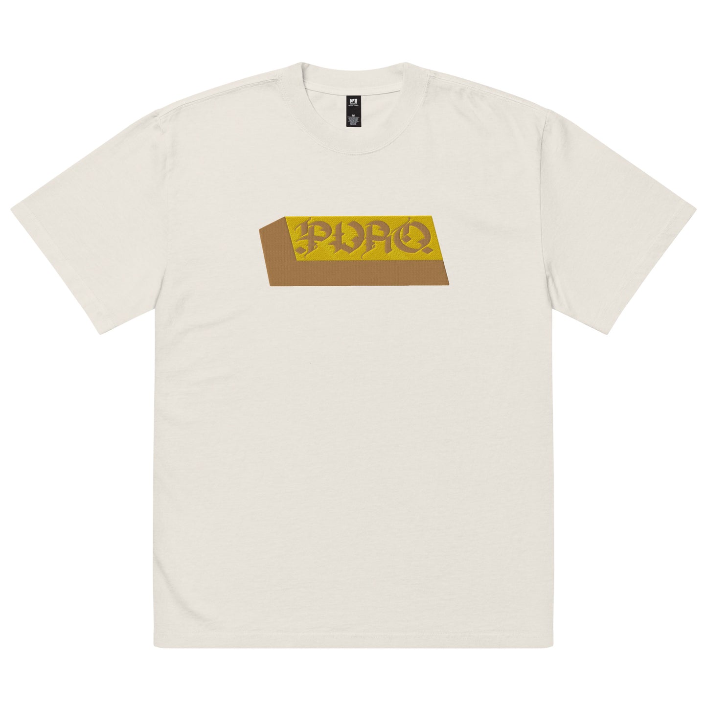 Puro Gold Bar Oversized Faded Tee