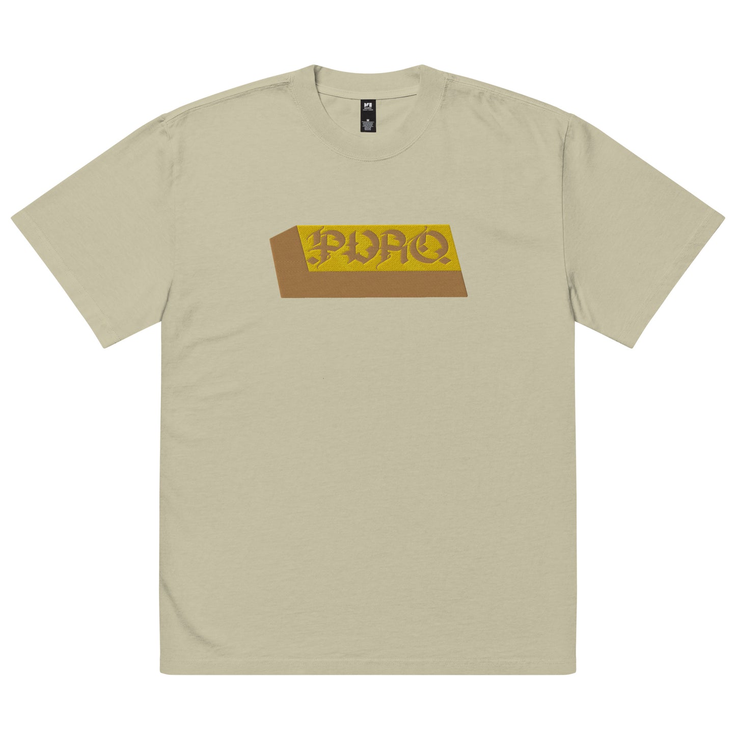 Puro Gold Bar Oversized Faded Tee