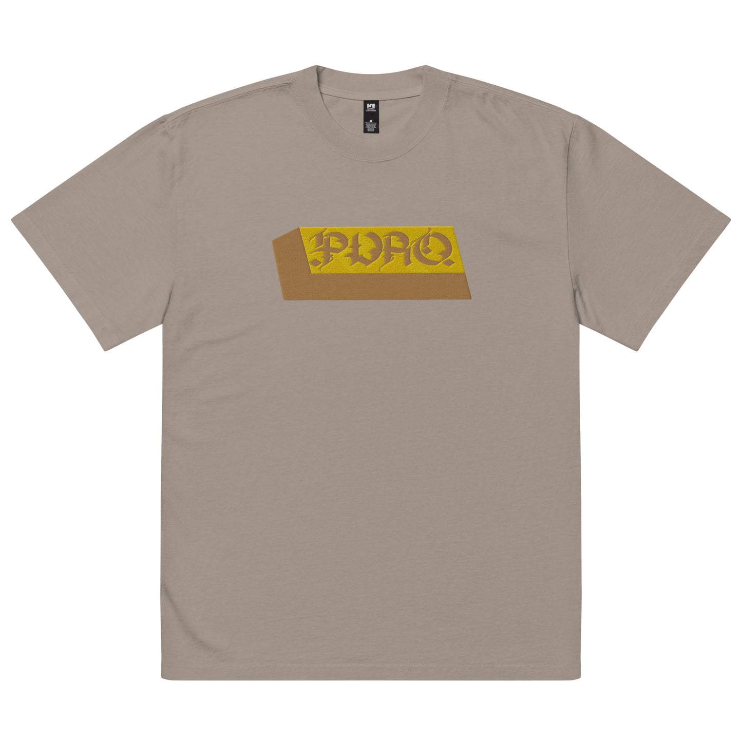 Puro Gold Bar Oversized Faded Tee