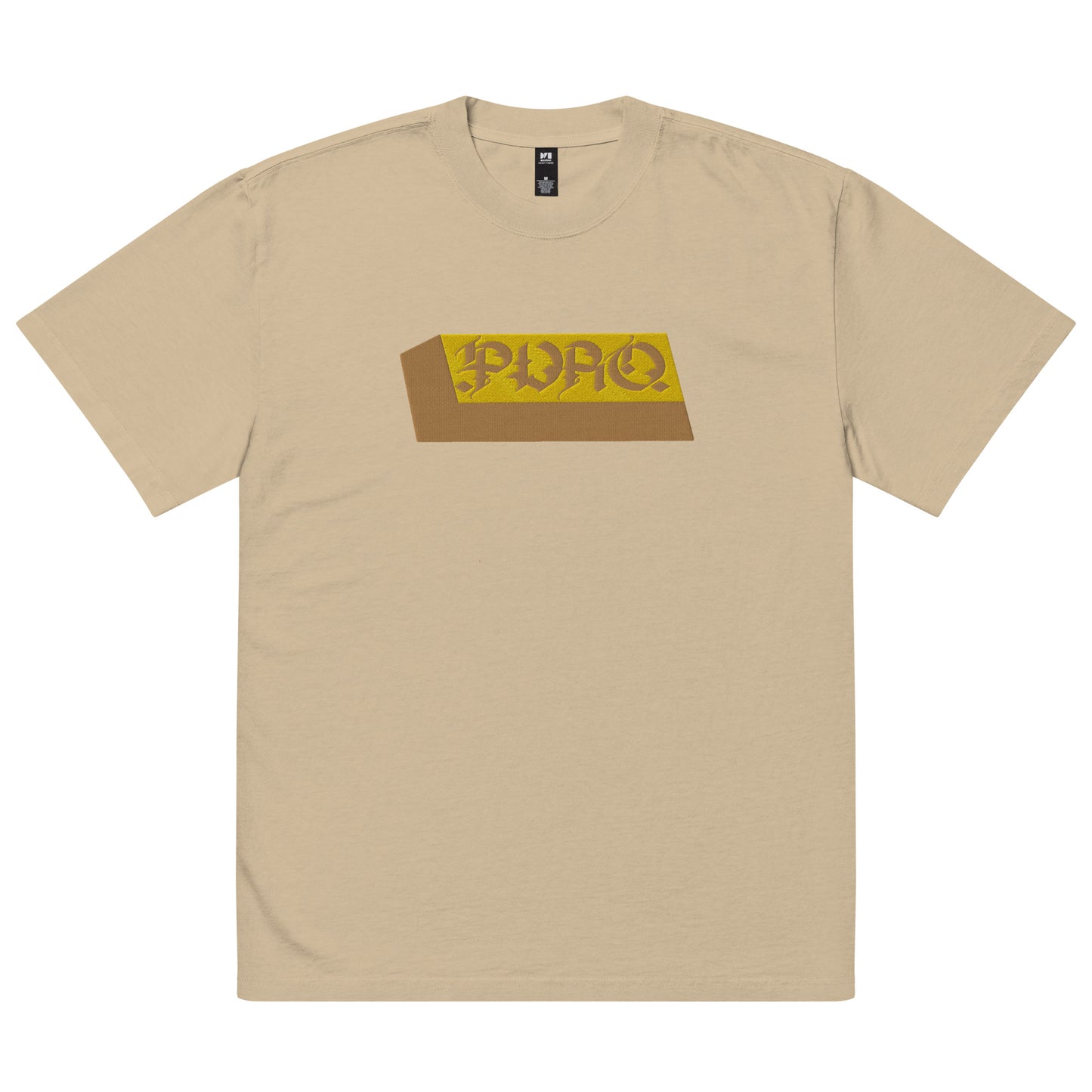 Puro Gold Bar Oversized Faded Tee