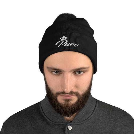 Puro Crown Pom-Pom Beanie